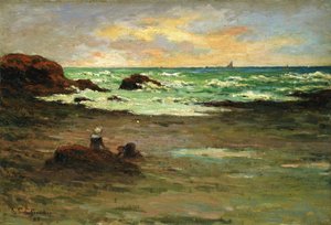 Un coin de plage à Concarneau