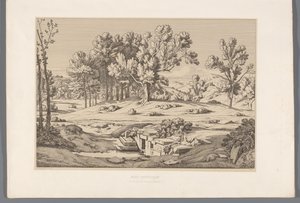 Paysage avec vue sur le mont Pentélique