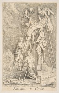 Descente de croix - Claude Gillot, Jacques Gabriel Huquier