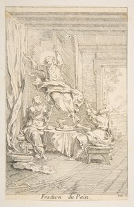 La division du pain. Créateurs : Claude Gillot, Jacques Gabriel Huquier - Claude Gillot, Jacques Gabriel Huquier
