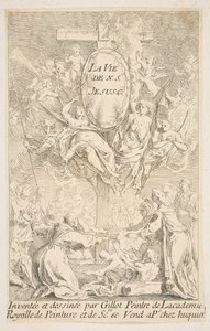 Frontispice de la série La Vie du Christ - Claude Gillot, Jacques Gabriel Huquier