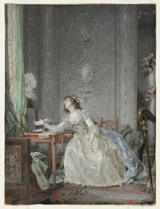Intérieur avec un portrait d