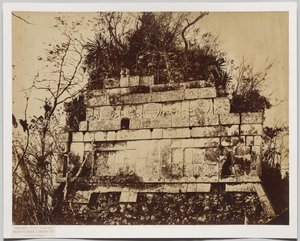 Palais du Cirque à Chichen-Itza (bas-relief des tigres) - Claude Joseph Désiré Charnay