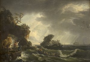 Un naufrage - Claude Joseph Vernet
