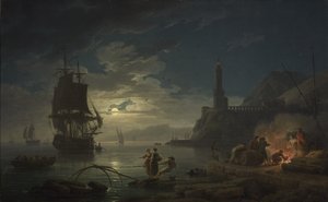 Scène côtière au clair de lune, 1769