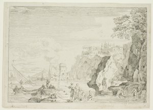 La plage avec la grande tour