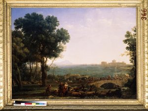 Scène de bataille sur un pont - Claude  Lorrain