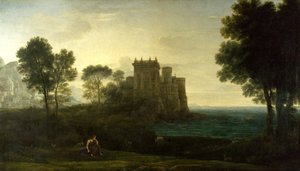 Paysage avec Psyché devant le palais de Cupidon ou le palais enchanté