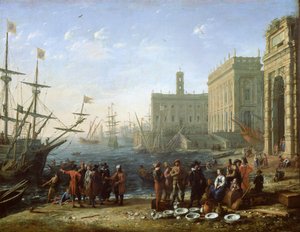 Scène de port - Claude Lorrain