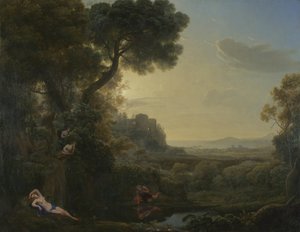 Paysage avec Narcisse et Écho, 1644