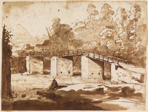 Paysage avec un pont - Claude Lorrain