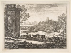 Le troupeau rentrant par temps orageux, 1651 - Claude Lorrain