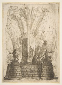 La Tour Ronde Rupturée pour Révéler la Statue du Roi des Romains, 1637 - Claude Lorrain