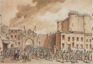 La prise de la Bastille le 14 juillet 1789 - Claude Louis Desrais