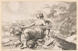 Allégorie sur la paix - Claude Mellan