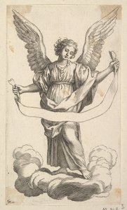 Ange avec une banderole