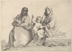 Sainte Famille - Claude Mellan