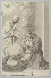 Saint Gaétan, fondateur des Théatins - Claude Mellan