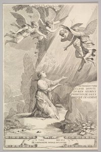 Page de titre pour François de Sales, Introduction à la vie dévote - Claude Mellan