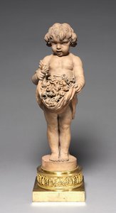 Enfant portant des fruits et des fleurs, 18e-début 19e siècle