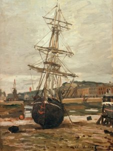Bateau échoué à Fécamp