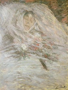 Camille Monet (1847-79) sur son Lit de Mort, 1879 - Claude Monet