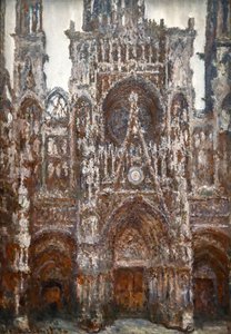 Cathédrale de Rouen, vue du portail, Harmonie brune