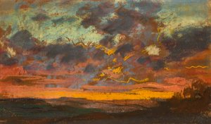 Coucher de soleil, vers 1868