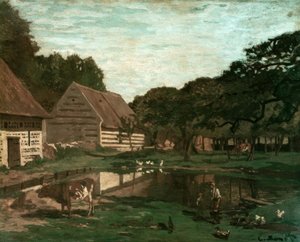 Cour de ferme en Normandie - Claude Monet