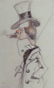 Dandy avec un cigare, vers 1857