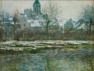 Effet de neige à Vétheuil ou Église de Vétheuil, 1878-1879