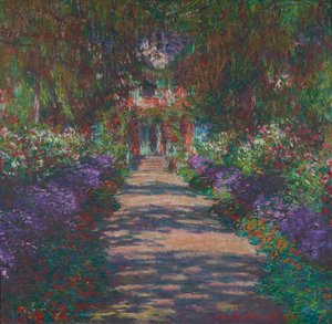 Une allée dans le jardin de Monet à Giverny