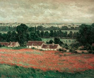 Champ de coquelicots, Giverny - Claude Monet