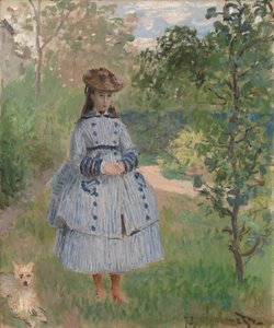 Fille avec chien