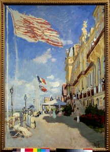 Hôtel des Roches Noires à Trouville. Peinture de Claude Monet (1840-1926) - Claude Monet