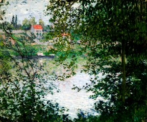 Île de La Grande Jatte à travers les arbres, 1878