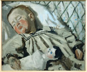 Jean Monet endormi - Claude Monet
