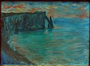 La Falaise d’Aval, avec la Porte et l’Aiguille