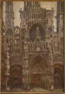 La cathedrale de Rouen: harmonie brune (oil on canvas)
