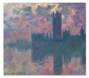 Le Parlement, soleil couchant
