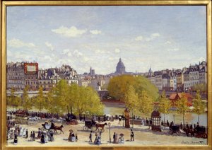 Le quai du Louvre à Paris en 1867. Peinture de Claude Monet (1840-1926)