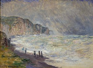Mer agitée à Pourville