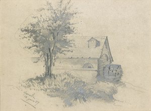 Moulin sur la Lézarde, 1857 - Claude Monet
