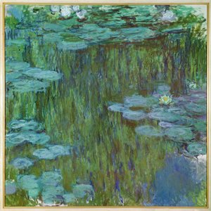 Nymphéas à Giverny (huile sur toile) - Claude Monet
