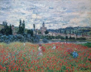 Champs de coquelicots près de Vétheuil, vers 1879 (huile sur toile) - Claude Monet