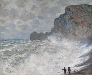 Temps agité à Étretat - Claude Monet