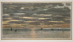 Coucher de soleil en mer, 1865-1870 - Claude Monet