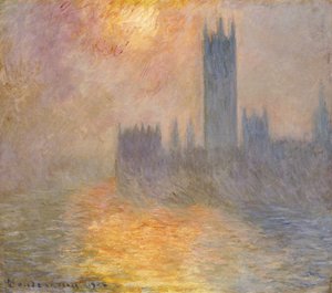Les Maisons du Parlement, coucher de soleil, 1904
