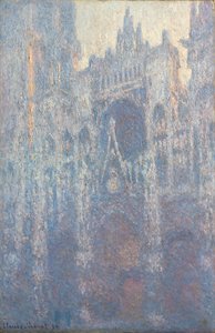 Le portail de la cathédrale de Rouen dans la lumière du matin