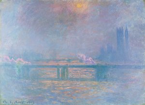 La Tamise avec le pont de Charing Cross - Claude Monet